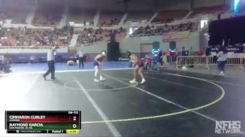 D4-113 lbs Quarterfinal - Raymond Garcia, San Manuel Jr. Sr. vs Cimmaron Curley, Ganado