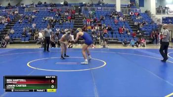 157 lbs 1st Place Match - Linkin Carter, Eastside vs Ben Hartzell, Homestead