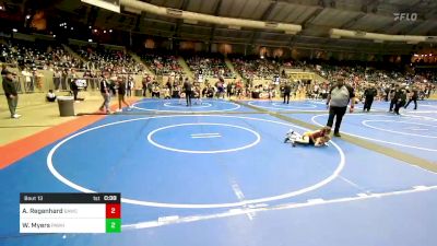 52 lbs Round Of 16 - Austin Regenhard, Broken Arrow Wrestling Club vs Weston Myers, Pawhuska Elks Takedown