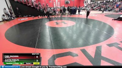 106 lbs Cons. Round 4 - Austin Phelps, SCHAUMBURG (HS) vs Cael Saldana, HUNTLEY