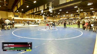 157 lbs Cons. Round 2 - Logan Lopez, Clovis East vs Jairo Zepeda, Imperial