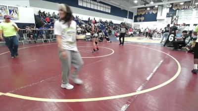 101 lbs Cons. Round 2 - Jason Knight, Total Kaos vs Elisabelle Gallardo, Powerline Wrestling