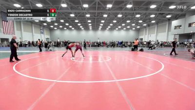 126 lbs Consi Of 32 #1 - Enzo Carrazana, FL vs Yenzon Decastro, FL
