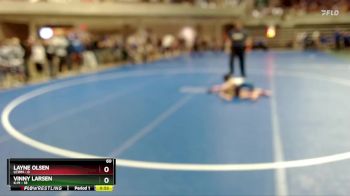60 lbs Quarterfinals (8 Team) - Vinny Larsen, K-M vs Layne Olsen, LCWM