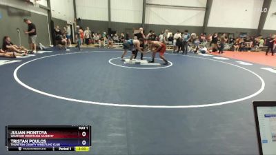 215 lbs Cons. Round 3 - Julian Montoya, Whatcom Wrestling Academy vs Tristan Poulos, Thurston County Wrestling Club