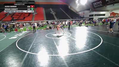 95-100 lbs Champ. Round 5 - Alicia Hansen, Utah vs Megan Cornett, Alaska
