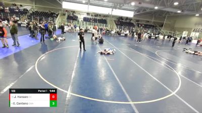 106 lbs Cons. Round 4 - Evan Centeno, Sanderson Wrestling Academy vs Jaxon Hansen, East Idaho Elite