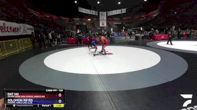 126 lbs Cons. Round 4 - Dat Ho, Silver Creek High School Wrestling vs Solomon Reyes, Madera Wrestling Club