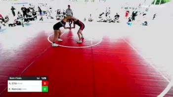 123 lbs Semifinal - Addison Ellis, Hemet Youth WC vs Elena Ramirez, Adrenaline