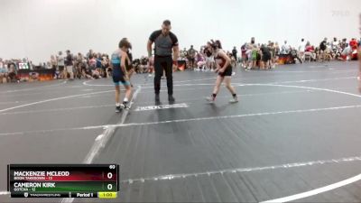 60 lbs Round 6 (8 Team) - Mackenzie Mcleod, Bison Takedown vs Cameron Kirk, Gotcha