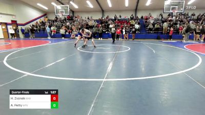 96 lbs Quarterfinal - Haylee Zvonek, Bixby JH Girls vs Aria Petty, Wilburton Schools