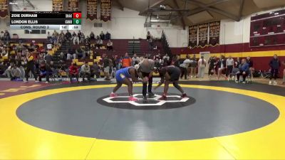 235 lbs Cons. Round 3 - London Ellis, Canon-McMillan vs Zoie Durham, Shaker Heights