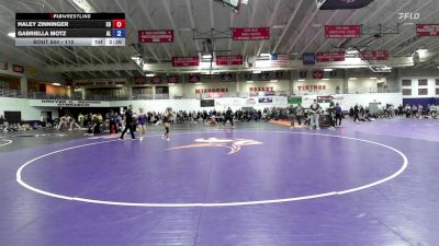 110 lbs Cons. Round 2 - Gabriella Motz, Albion vs Haley Zinninger, Emmanuel University