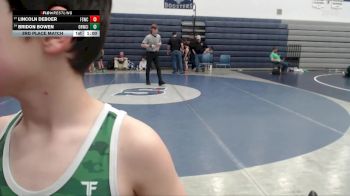 70 lbs 5th Place Match - Bridon Bowen, Oakley Hornets Wrestling Club Inc. vs Lincoln DeBoer, Fighting Squirrels Wrestling Club