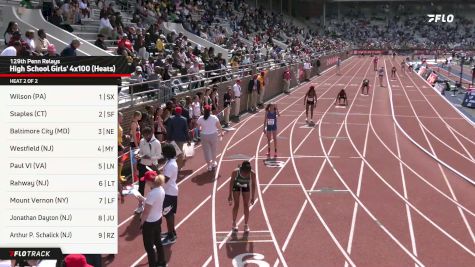 High School Girls' 4x100m Relay, Prelims 2