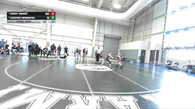 82 lbs Cons. Semi - Jordy Smart, Ravage Wrestling Club vs Cooper Hennefer, Declo Stingers