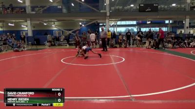 68 lbs Round 2 (16 Team) - Henry Riesen, Indiana Outlaws vs David Crawford, Spatola Wrestling