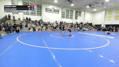 103 lbs Semis & 1st Wrestleback (8 Team) - Isabelle Inda, Menlo Oak Squad vs Alicia Hansen, Snow