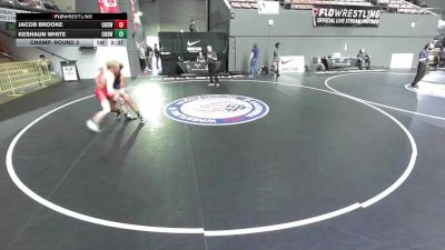 Champ. Round 3 - Jacob Brooke, Chico High School Wrestling vs Keshaun White, Centennial High School Wrestling