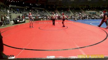 82 lbs Consi Of 16 #2 - Kinsley Kaulaity, Chickasha Youth Wrestling vs Avery Gill, Beatrice Wrestling Club