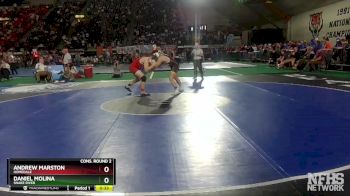 3A 160 lbs Cons. Round 2 - Andrew Marston, Homedale vs Daniel Molina, Snake River