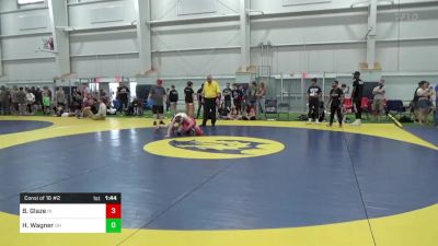 126-C lbs Consi Of 16 #2 - Bryce Glaze, IN vs Hank Wagner, OH