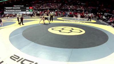 D1-106 lbs Champ. Round 1 - Bennett Wachter, Elyria vs Blackburn Savage, Moeller