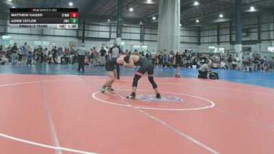 165 lbs Finals (2 Team) - Matthew Kaiser, OTM WALTERS WRESTLING vs Aiden Taylor, JAMES ISLAND WRESTLING CLUB