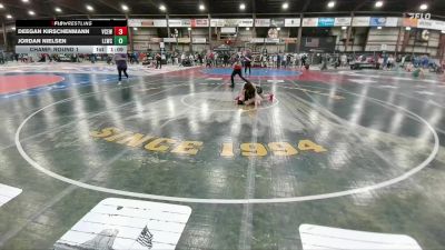 130 lbs Champ. Round 1 - Deegan Kirschenmann, Valley City Express Wrestling vs Jordan Nielsen, Lander Legacy Wrestling Club