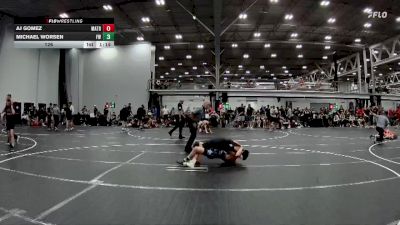126 lbs Round 3 (6 Team) - Michael Worsen, Freakztyle Wrestling vs AJ Gomez, Mat Assassins Black