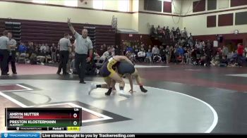 126 lbs 1st Place Match - Amryn Nutter, Fennimore vs Preston Klostermann, Alburnett