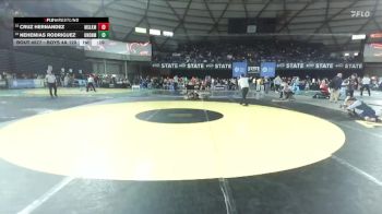 Boys 4A 120 lbs Cons. Round 3 - Cruz Hernandez, Moses Lake vs Nehemias Rodriguez, Union