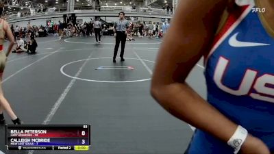 100 lbs Round 6 (8 Team) - Riley Karwowski, Lady Assassins vs Payton George, MGW Lost Souls