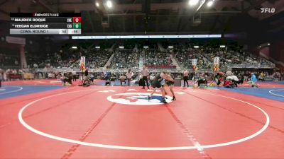 4A-113 lbs Cons. Round 1 - Maurice Roque, Sheridan vs Teegan Eldridge, Cheyenne East