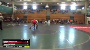 195 lbs Cons. Round 4 - Brock Osmundson, Oakdale vs Taylor Vaughn, Chaparral