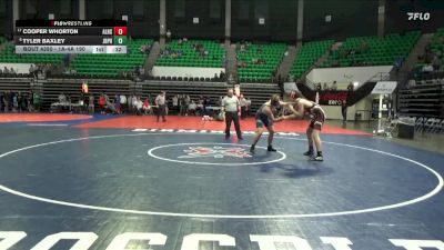 1A-4A 190 Cons. Round 4 - Cooper Whorton, Alexandria HS vs Tyler Baxley, J.B. Pennington