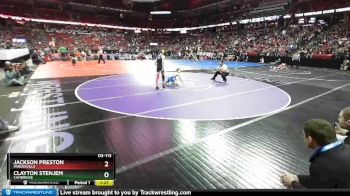 D3-113 lbs Champ. Round 1 - Clayton Stenjem, Cambridge vs Jackson Preston, Pardeeville