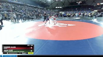 108 lbs Semifinal - Zander Allen, NWWC vs Knox Kjar, Liberty Warriors Wrestling Academy