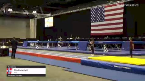 Ella Campbell - Tumbling, NSB - 2021 USA Gymnastics Championships