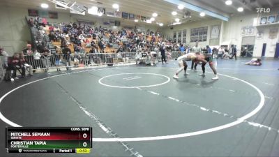 190 lbs Cons. Semi - Christian Tapia, Porterville vs Mitchell Semaan, Servite