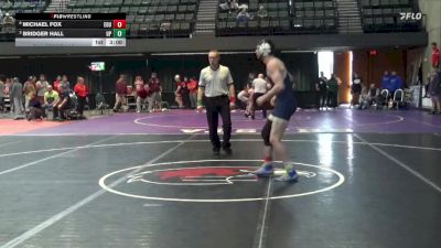 165 lbs Quarterfinal - Bridger Hall, Providence (Mont.) vs Michael Fox, Eastern Oregon University (OR)