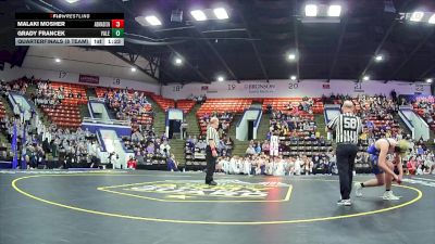 126 lbs Quarterfinals (8 Team) - Grady Francek, Yale HS vs Malaki Mosher, Madison HS