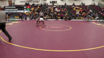 130 lbs 1st Place Match - Carolline Hilton, Cleveland vs Willow White, South Dade High School