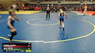 65 lbs Semis & 1st Wrestleback (8 Team) - Easton Schut, STMA (St. Michael/Albertville) vs Jase Browen, LPGE/B Wolves