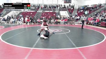 132 lbs 2nd Wrestleback (16 Team) - Aiden Hitt, Woodward Academy vs Gray Roberts, Dunwoody