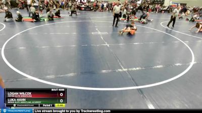 93 lbs Cons. Semi - Logan Wilcox, Moyer Elite Wrestling vs Luka Hahn, Berge Elite Wrestling Academy