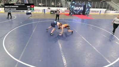 Junior Boys - 150 lbs Cons. Round 2 - Brady Duling, Carroll Wrestling Club vs Kale Leymaster, Big Game Wrestling Club