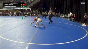 55 lbs Quarterfinal - Javier Larson, Summit Wrestling Academy vs Brenneke Dougan, Immortal Athletics WC