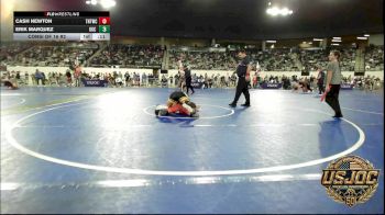 140 lbs Consi Of 16 #2 - Cash Newton, Tough N Technical Wrestling Club vs Erik Marquez, OKC Saints Wrestling