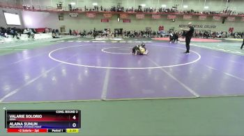 110 lbs Cons. Round 3 - Valarie Solorio, Iowa vs Alaina Sunlin, Wisconsin-Stevens Point